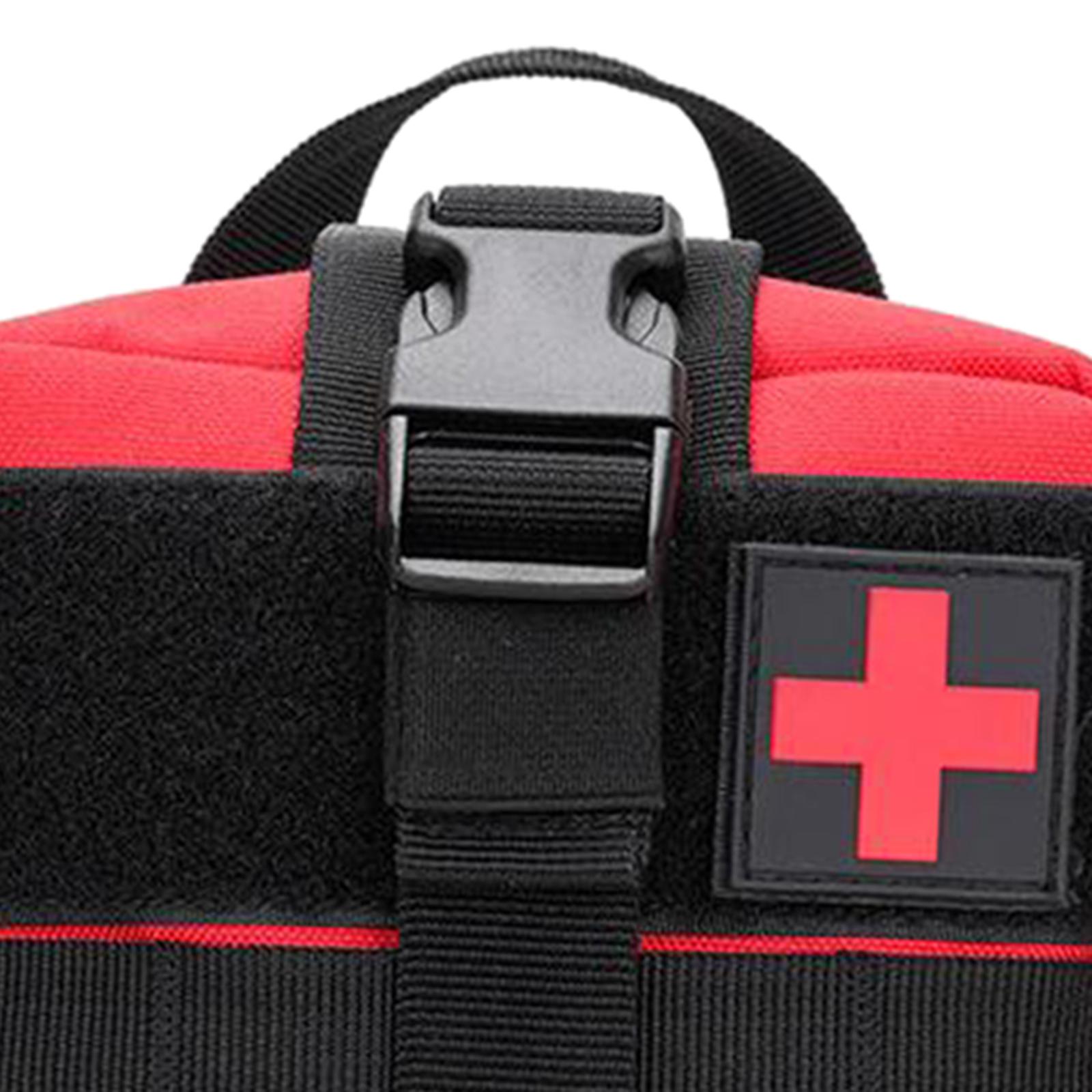 Tactical Bag First Aid Kit Outdoor Emergency Survival Pouch Red