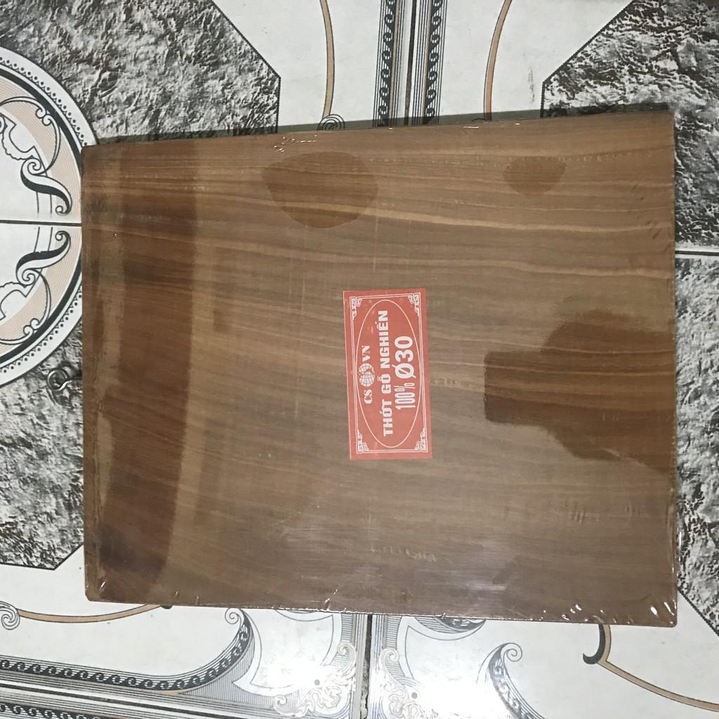 THỚT GỖ NGHIẾN HÌNH CHỮ NHẬT cao cấp Togoni 35*27*1.5cm ĐỂ THÁI
