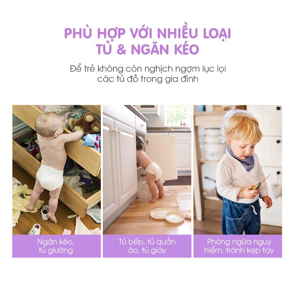 Khóa từ thông minh tủ quần áo, ngăn kéo an toàn cho bé -  Trẻ không còn nghịch ngợm mọi ngóc ngách trong nhà bạn - Gia d