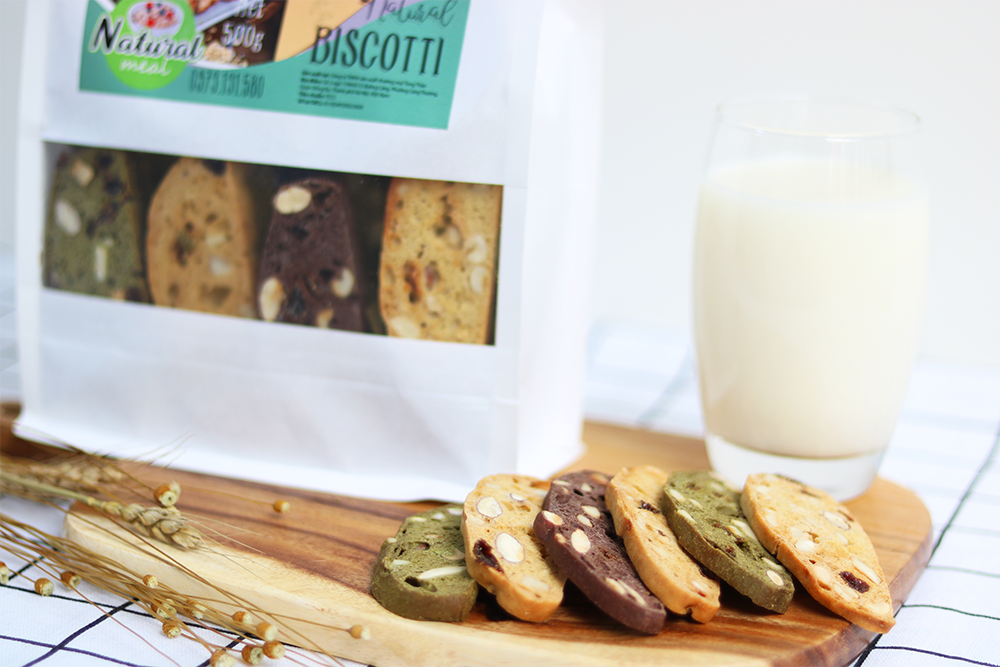 Bánh ăn kiêng Biscotti natural meall