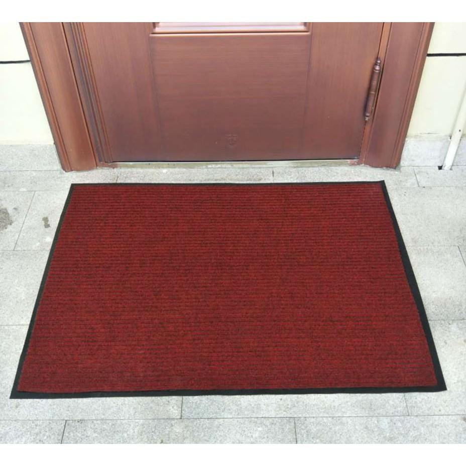 THẢM CHÙI CHÂN NỈ 60x90cm ĐẾ CAO SU CHỐNG TRƠN TRƯỢT, THAM CHÙI CHÂN SỢI LEN