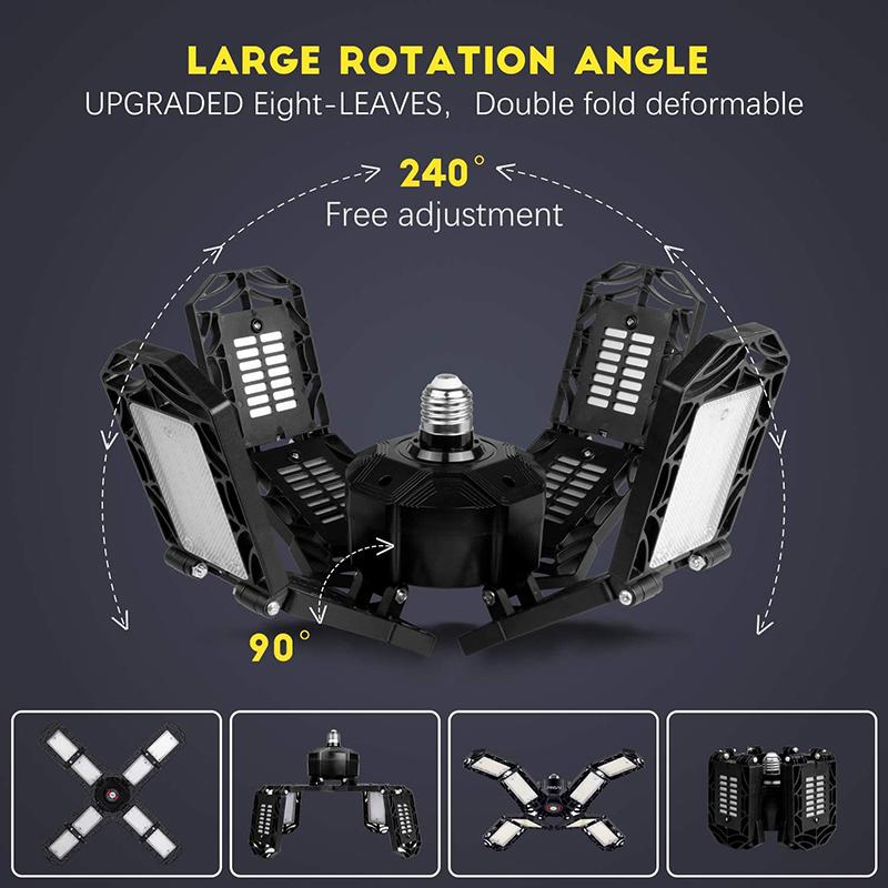 Đèn Led Nhà Để Xe Mạnh Mẽ Nhà Xưởng Kho Đèn Làm Việc Trần Gấp 15000 Lumen 150W Cho Nhà Để Xe Chiếu Sáng Công Nghiệp