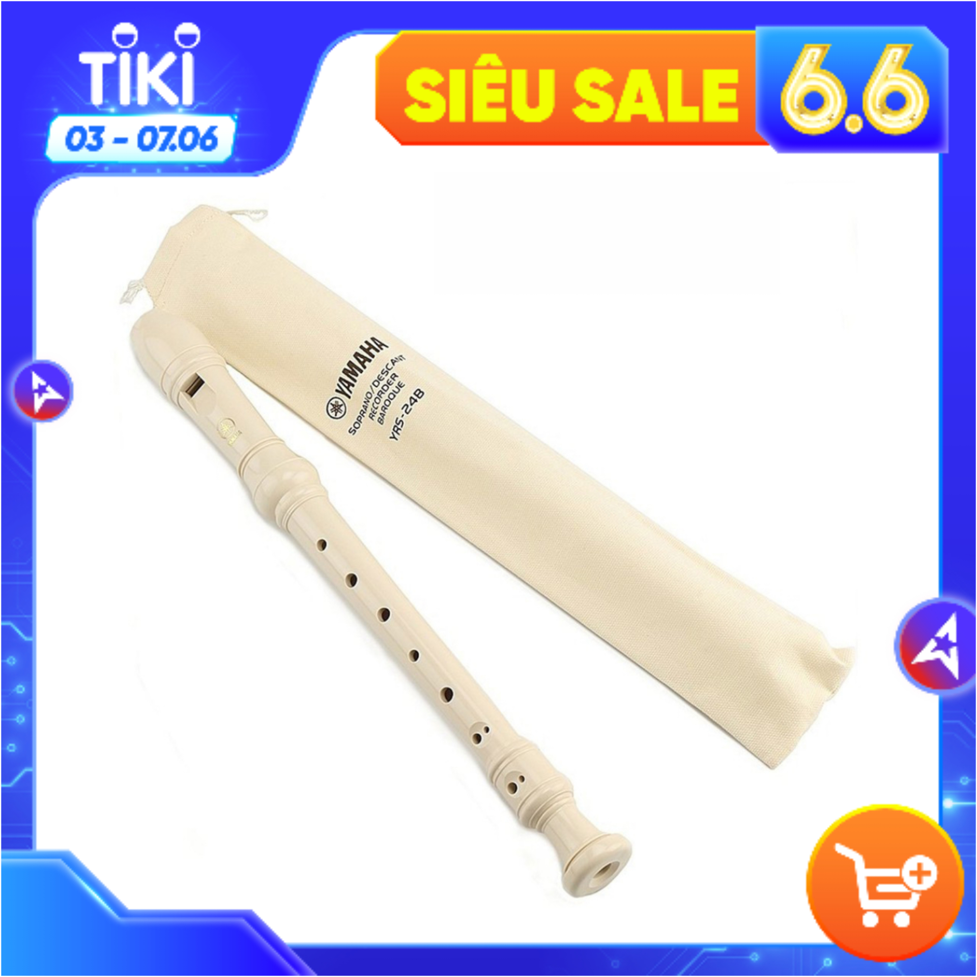 Sáo Tiêu Recorder Soprano Yamaha YRS-402, YRS-20,YRS-24B Chính Hãng, Độ Bền Cao, Chất Liệu ABS An Toàn