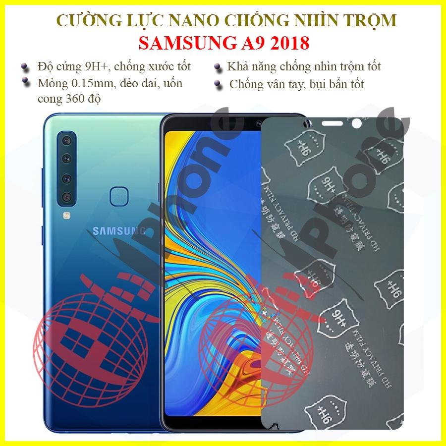 Dán chống nhìn trộm  dành cho Samsung A9 2018 - Dán cường lực dẻo nano 9H+