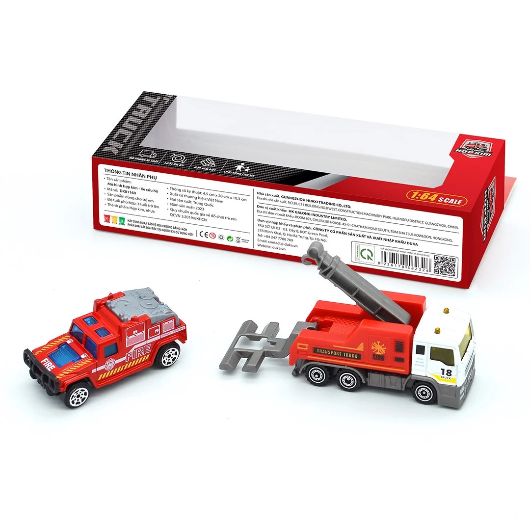 Đồ Chơi Duka Mô Hình Xe Hợp Kim - Xe Cứu Hộ DK81160