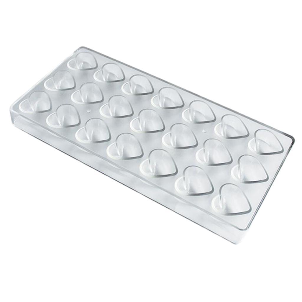 Chocolate Mold Fondant Cake Shape Tray Plastic Dessert Decorating Heart