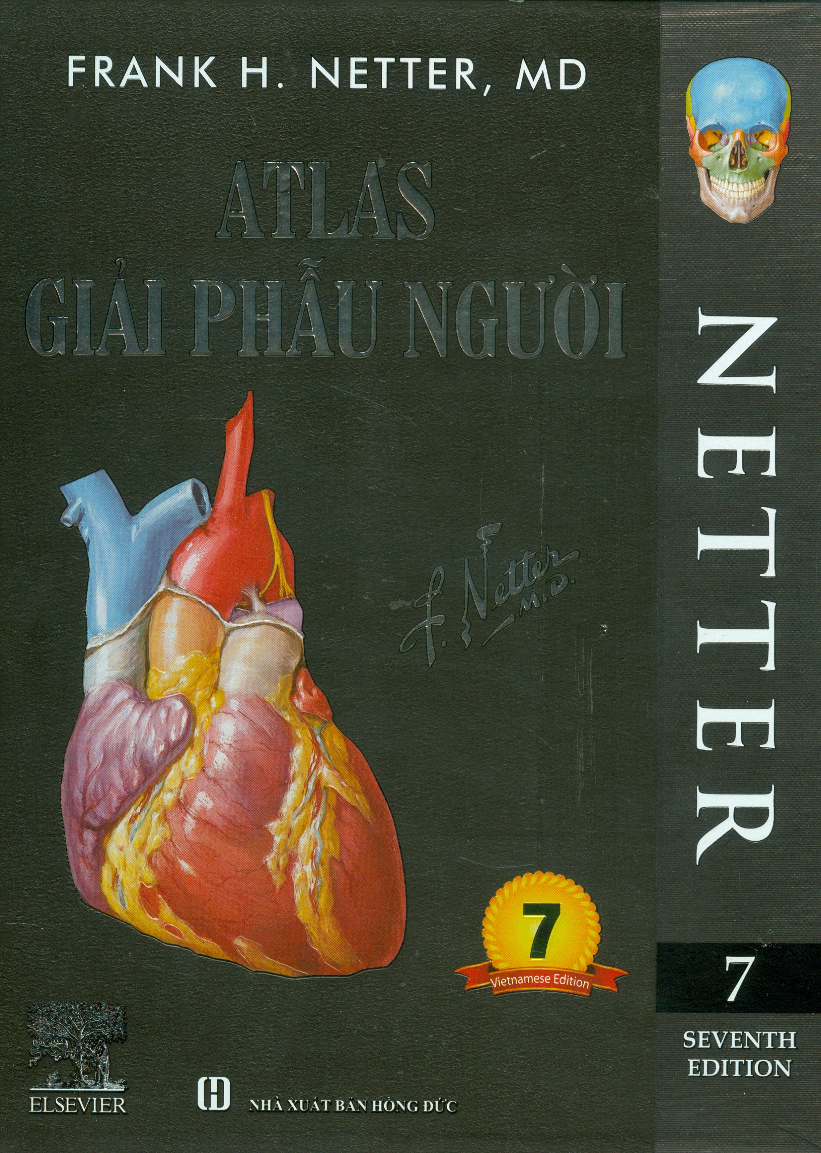 ATLAS GIẢI PHẪU NGƯỜI - In Lần Thứ IV (năm 2022) Theo Ấn Phẩm Lần Thứ VII Của Nxb Elsevier Có Sửa Chữa Và Bổ Sung (ATLAS OF HUMAN ANATOMY  Seventh Edition)