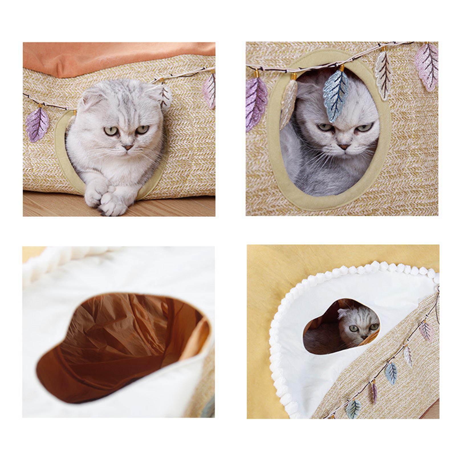 Collapsible Cat Tunnels Tube Maze Tubes Bed House Interactive Toys for Ferrets Kitten