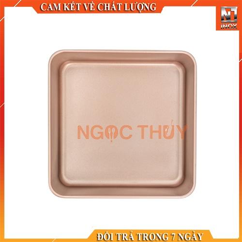 Khuôn nướng bánh vuông mạ vàng MB228