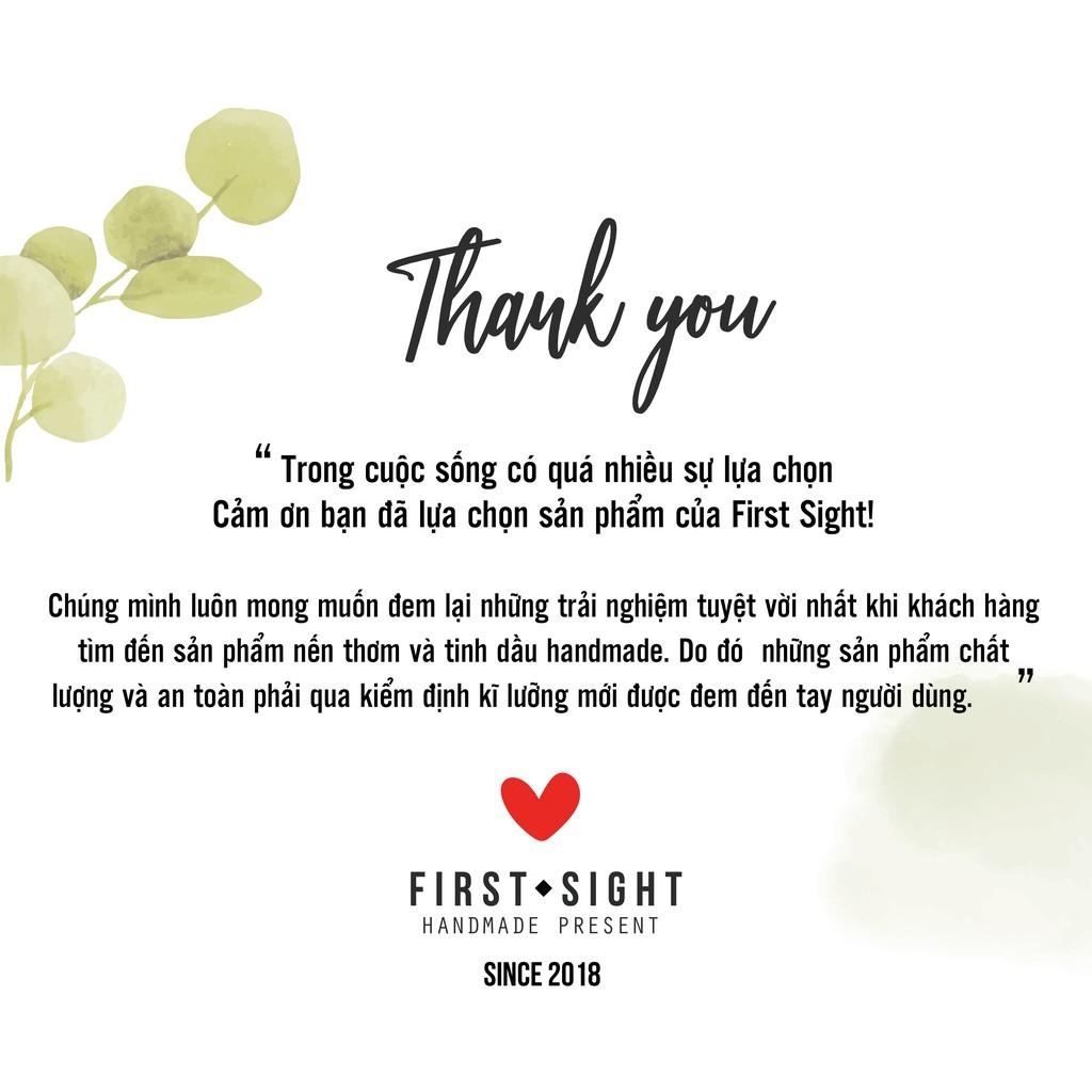 First Sight Candles nến thơm handmade Vega hương Vani và Lavender Ngọt Dịu tinh dầu cao cấp không khói hũ 170gr