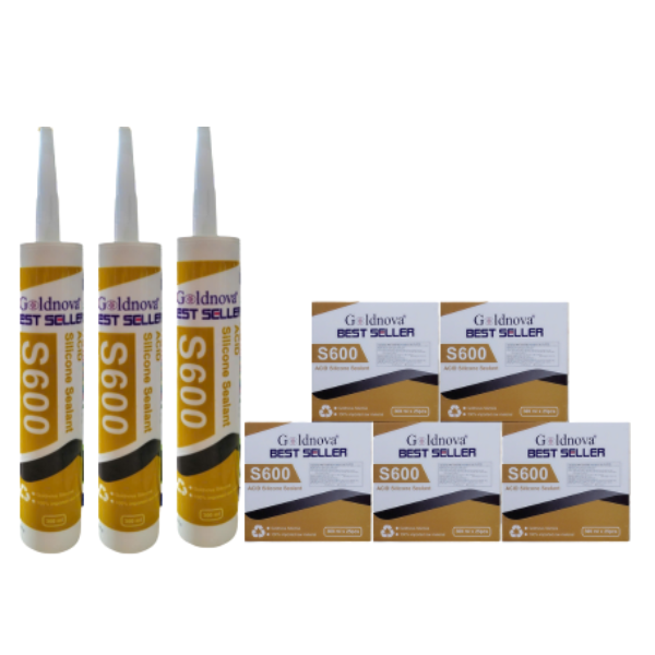 Keo Silicone S600-25 Lon; Hộp=25 Lon/300ml; Đủ Mầu Sắc