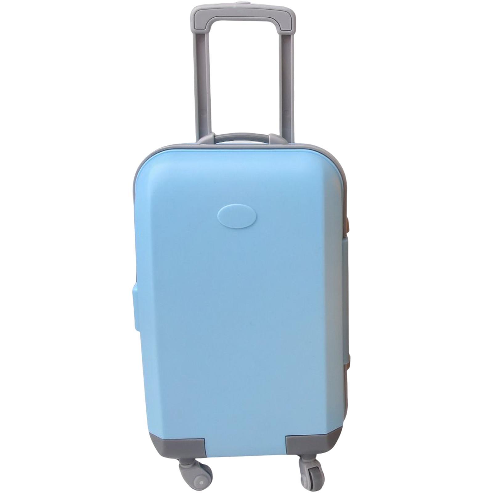 Doll travel case with wheels doll carrier blue
