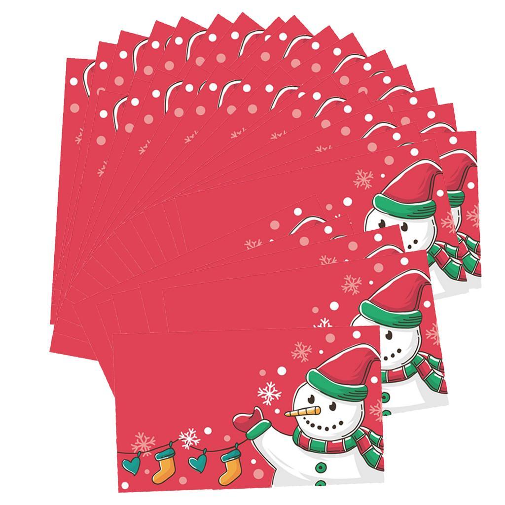 50 Pieces Snowman Cards With Beautiful Appearance, Exquisite Craftsmanship