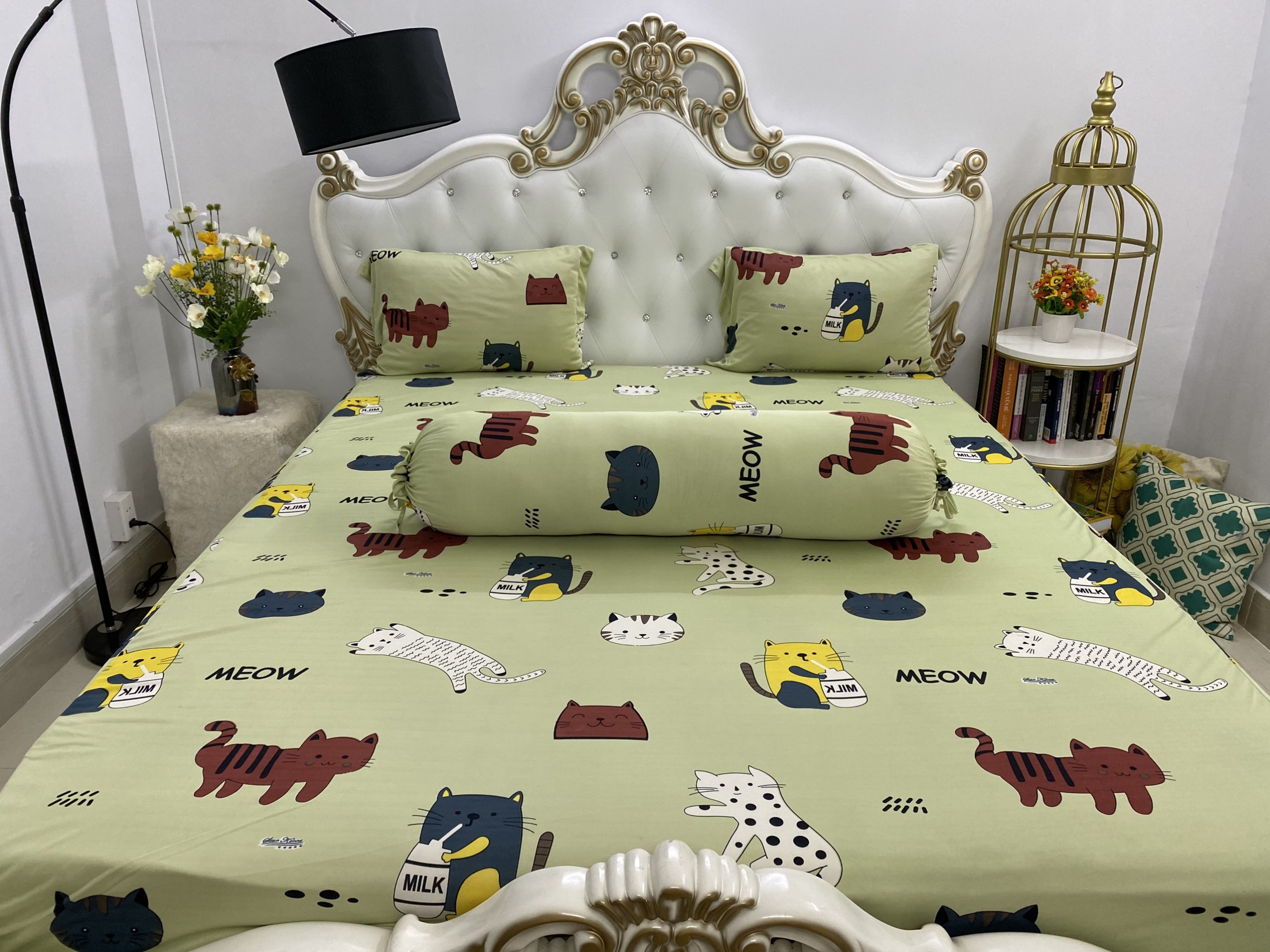 Bộ Drap Thun Lạnh Hàn Quốc cực bền màu , đủ size