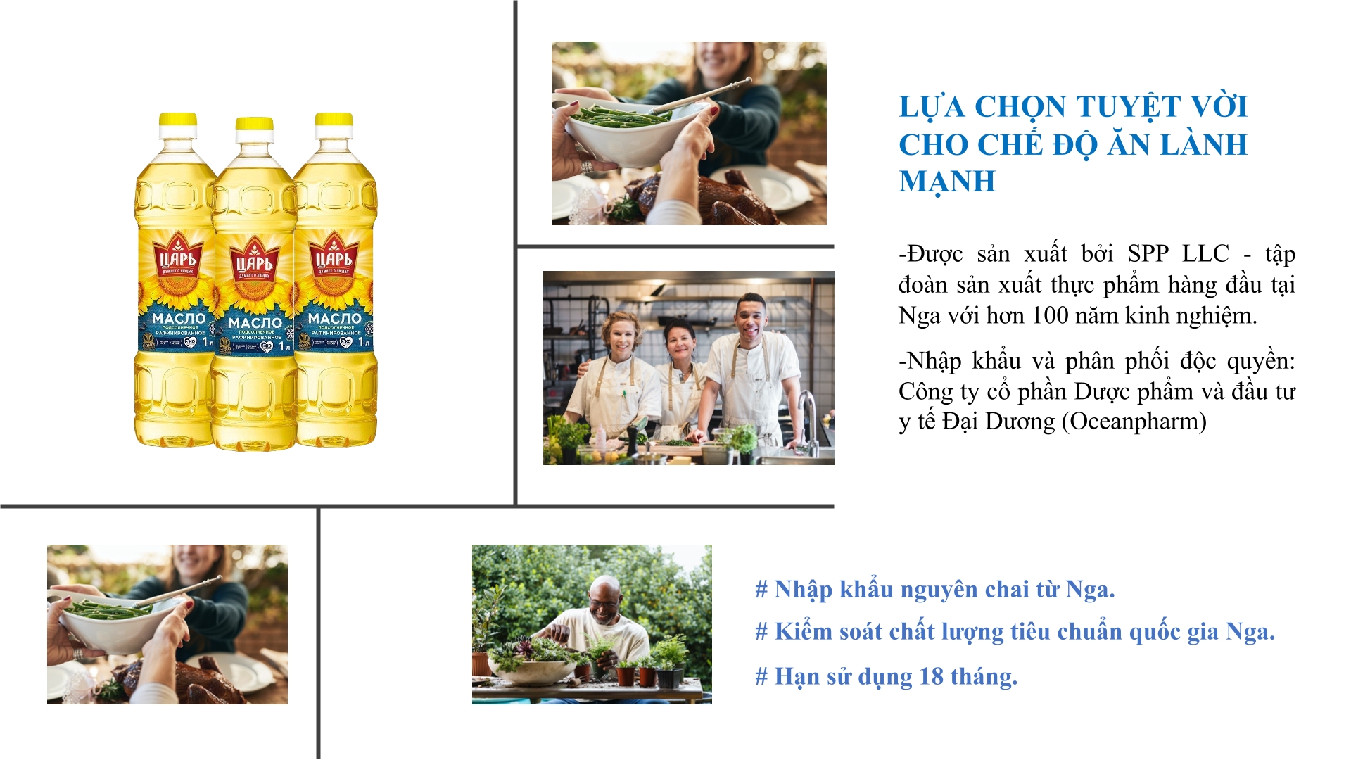 Combo 3 chai Dầu hướng dương cao cấp TSAR