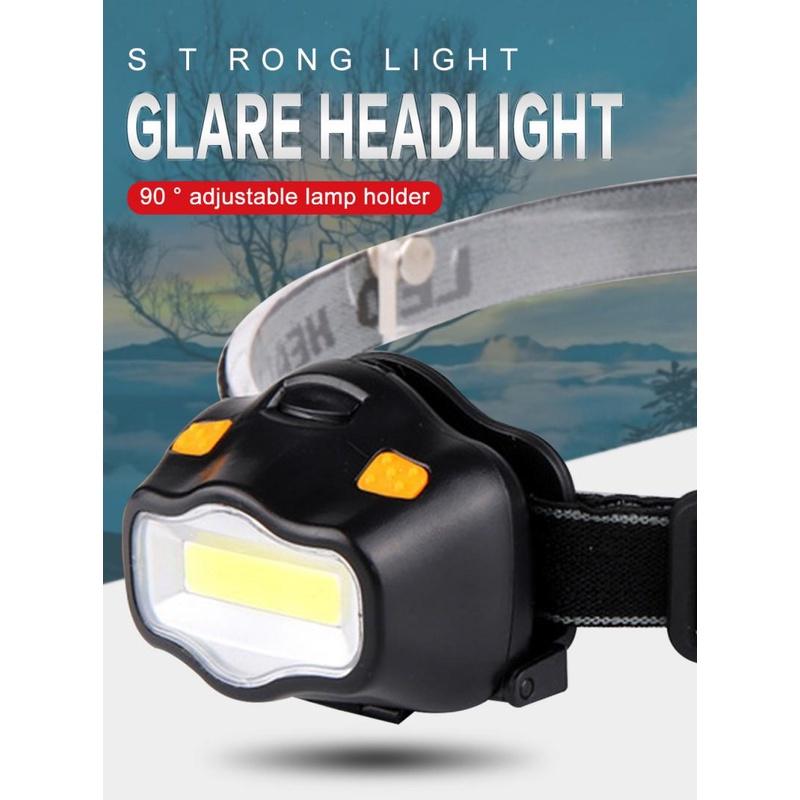 COB outdoor headlight fishing daily carry 3w led strong light camping headlight emergency convenient lighting