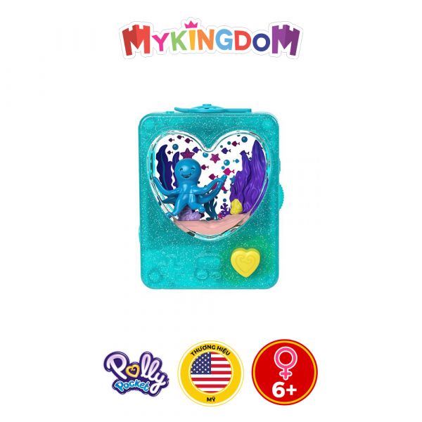 Đồ Chơi Búp Bê POLLY POCKET Pp Trò Chơi Bắn Vòng Nước Xanh Ngọc - Nàng Tiên Cá GWF53/GWF48