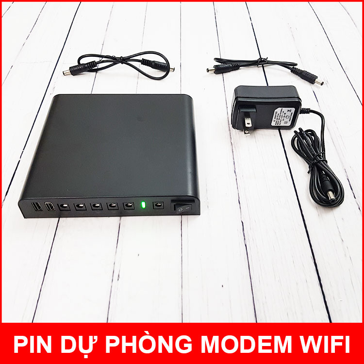 Nguồn lưu điện dự phòng UPS cho modem wifi camera USB 5V 9V 12V 24000mAh