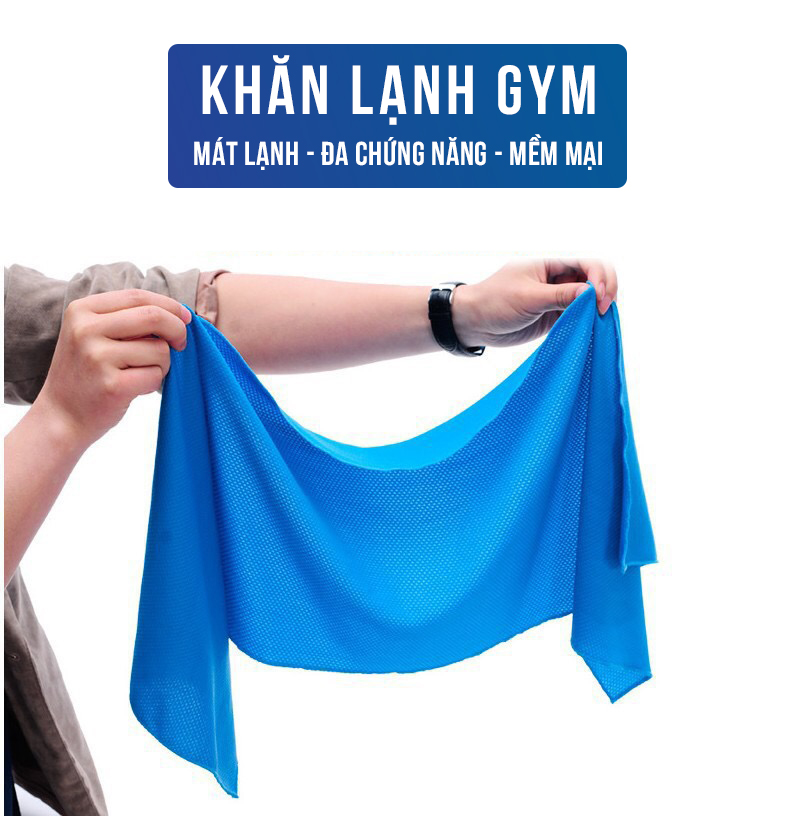 Khăn Lạnh Thể Thao Tâp Gym Siêu Mát, Thấm Hút Mồ Hôi Chống Nóng Đa Năng