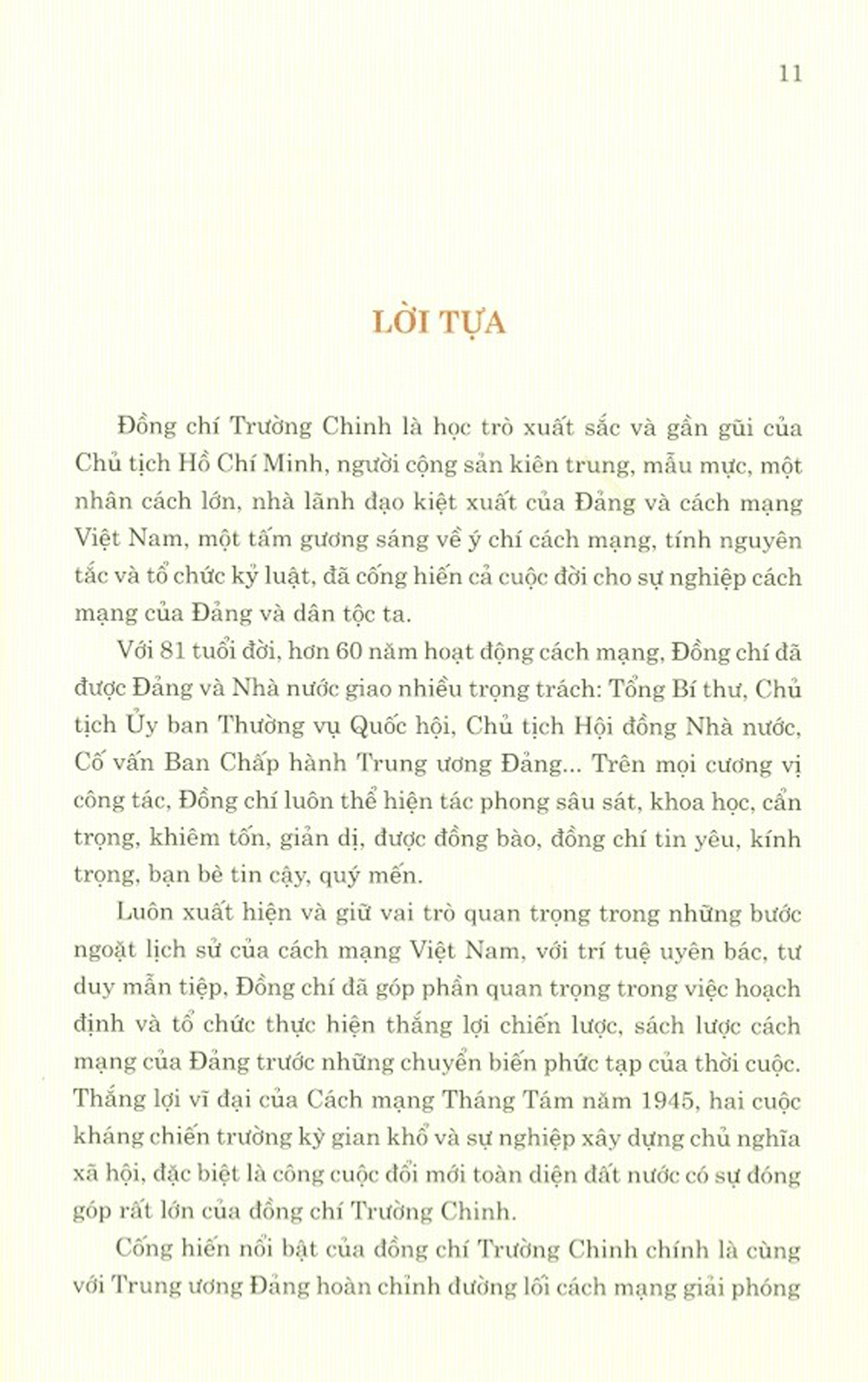 Trường Chinh - Một Trí Tuệ Lớn, Nhà Lãnh Đạo Kiệt Xuất Của Cách Mạng Việt Nam