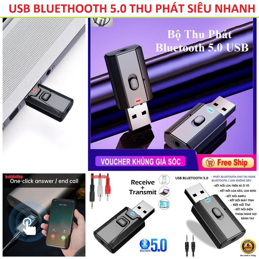 Bộ chuyển đổi âm thanh Usb Bluethooth thu phát âm thanh đạt chuẩn 5.0 loại xịn chất lượng cao