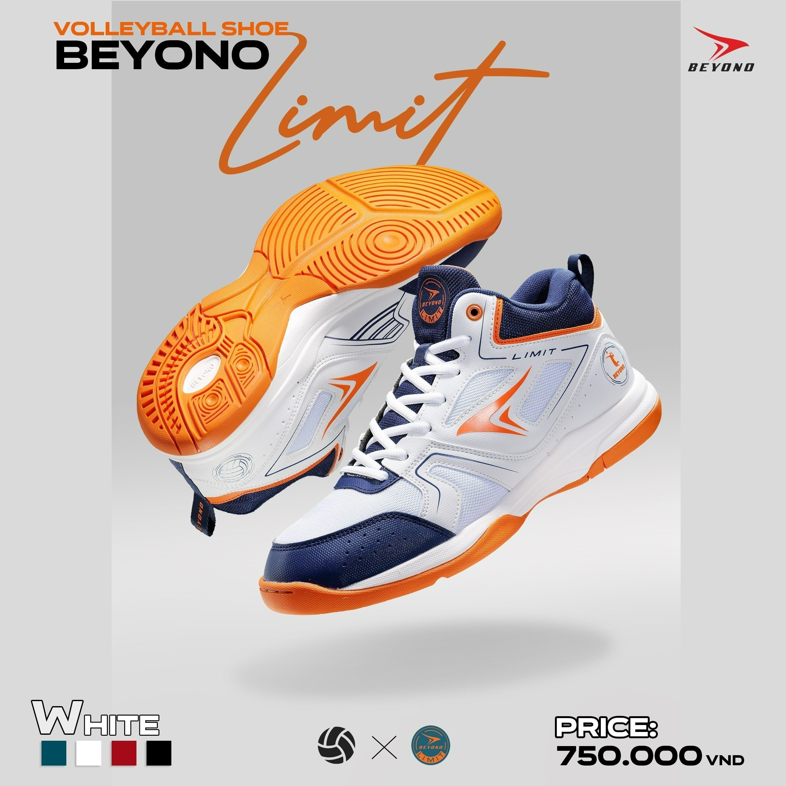 Giày bóng chuyền Beyono Limit - New2023 Hàng công ty bảo hàng 3 tháng