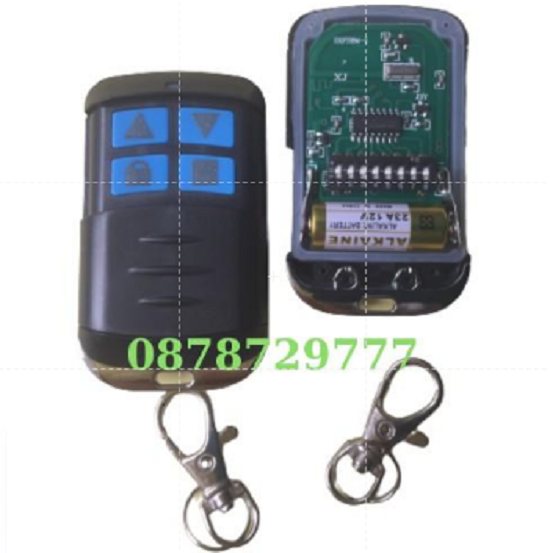 Remote cửa cuốn 8 mã gạt 433 MHZ chống nước pin siêu bền