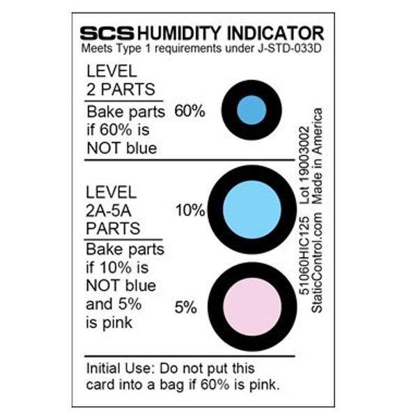 Thẻ Đo Độ Ẩm Cảnh Báo Độ Ẩm Humidity Indicator Card 5%, 10%, 60%, Cobalt Free