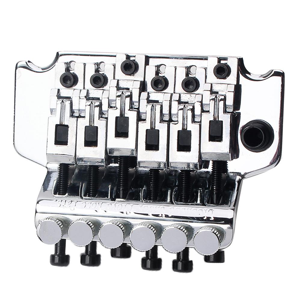 6 Dây Đôi Tremolo Cầu Yên Cầu Bộ cho Đàn Guitar Điện Chrome