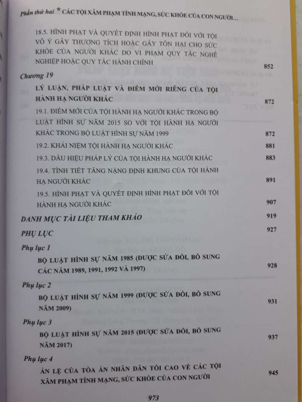 Pháp luật hình sự Việt Nam về các tội xâm phạm tính mạng sức khỏe của con người từ thời phong kiến đến ngày Bộ Luật Hình sự năm 2015( sửa đổi, bổ sung năm 2017 ) có hiệu lực