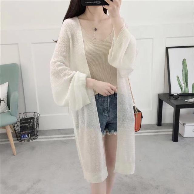 ÁO CADIGAN LEN MỎNG DÁNG DÀI