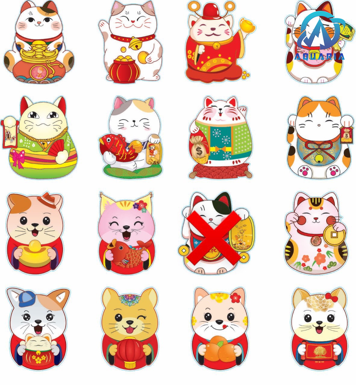 Combo 5 Bao Lì Xì Chibi Mèo Thần Tài Cầu May Mắn Quý Mão 2023 Quà Tặng Đáng Yêu (Được Chọn Mẫu)