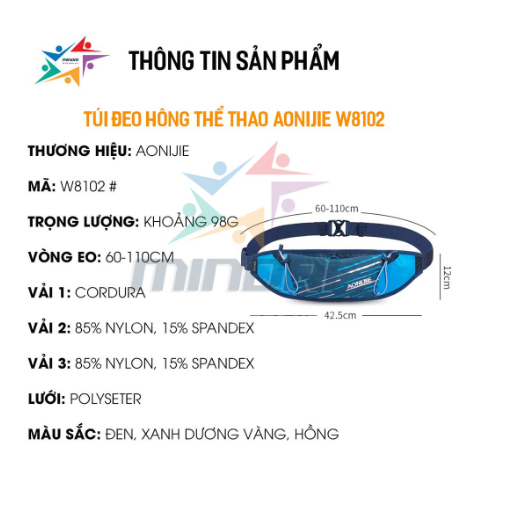 Đai đeo hông thể thao Aonijie W8102