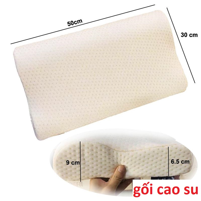 GỐI CAO SU NON CHỐNG MỎI VAI GÁY MẪU MỚI GỐI CAO SU SÀI GÒN