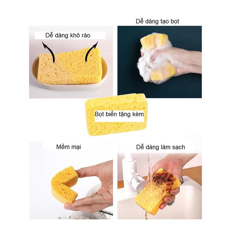 Hộp đựng nước rửa chén bát xuất Nhật Tặng kèm miếng mút bọt biển