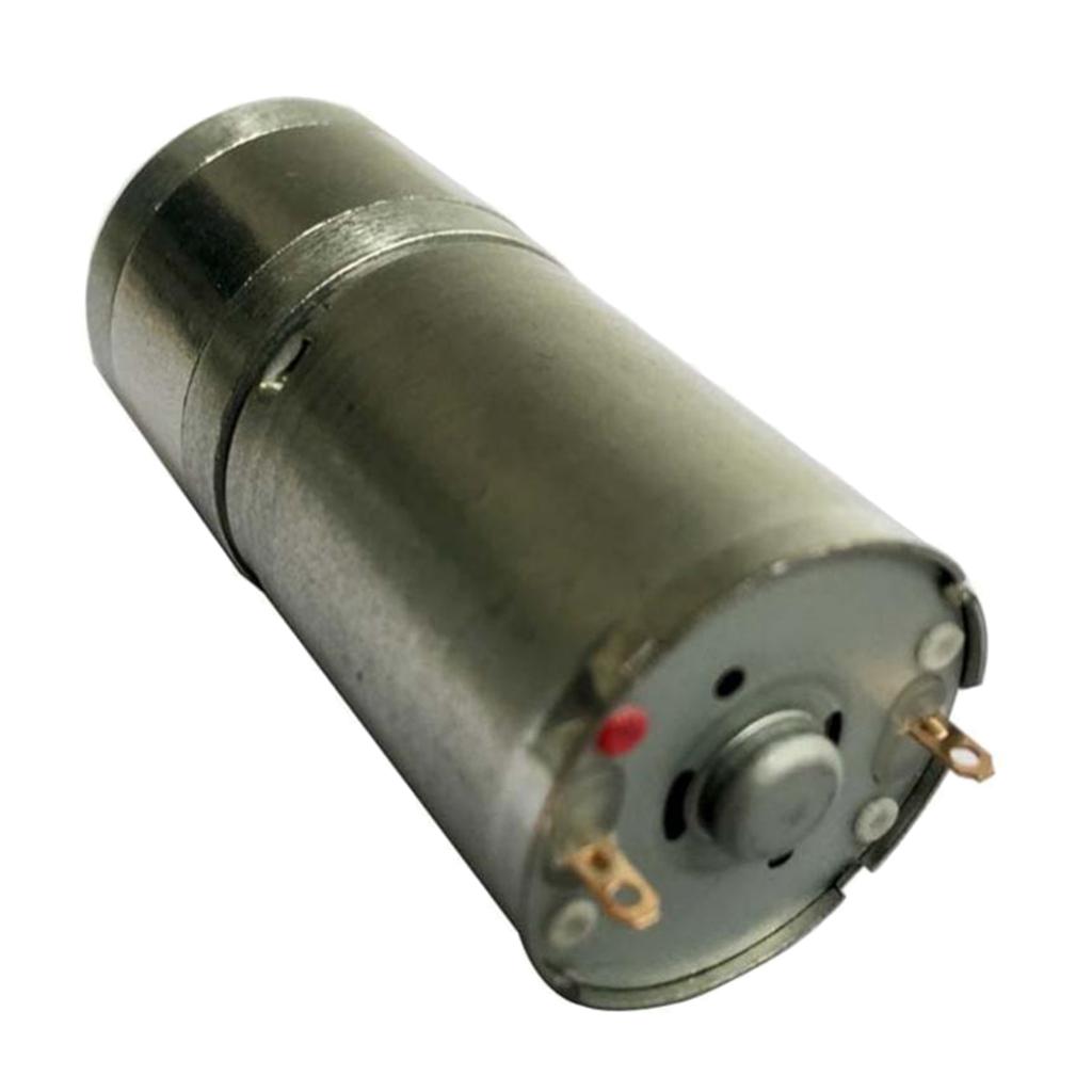 Double Shaft Worm Gear Motor DC 12V 320RPM High Torque Speed Reduction Motor with Metal Gearbox