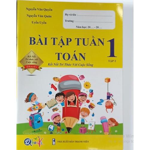 Sách - Combo Bài Tập Tuần Toán lớp 1