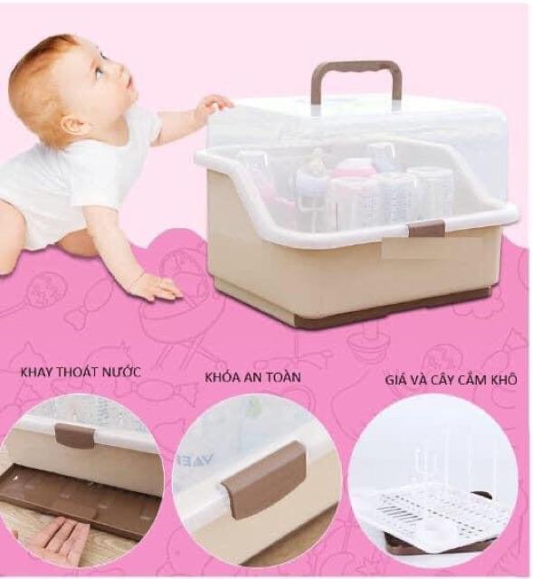 KỆ ÚP BÌNH SỮA CÓ NẮP ĐẬY CHỐNG CÔN TRÙNG