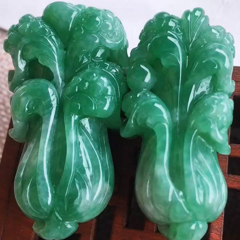 Bắp cải Ngọc Phỉ thúy tự nhiên Jadeite A