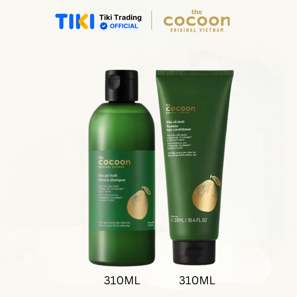 Combo dầu gội và xả bưởi Cocoon 310ml/chai