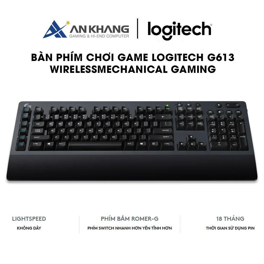 Bàn phím Logitech G613 Wireless Mechanical Gaming Keyboard - Hàng Chính Hãng - Bảo Hành 24 Tháng