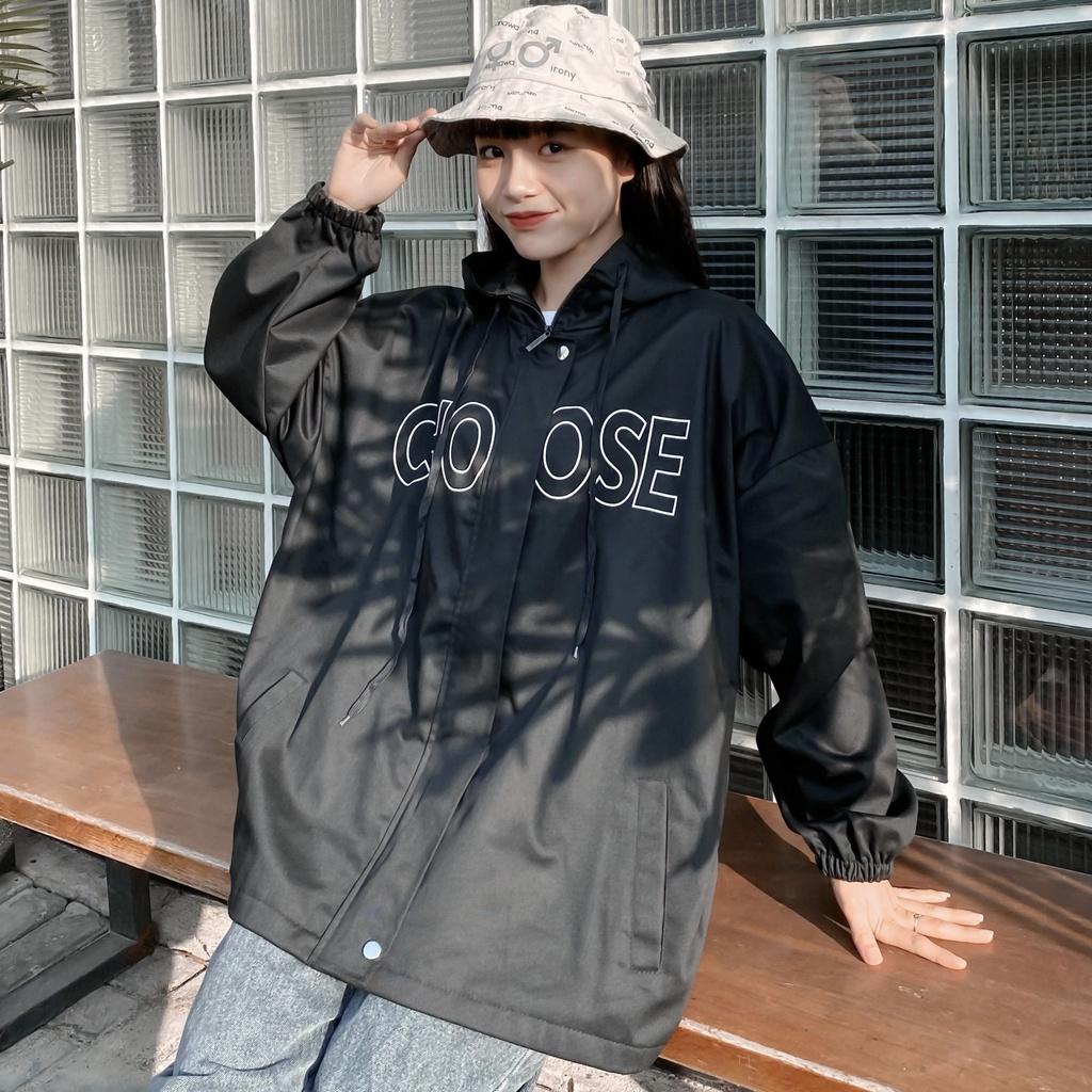 Áo Khoác Jacket Kaki Form Rộng CHOSE Phong Cách Ulzzang