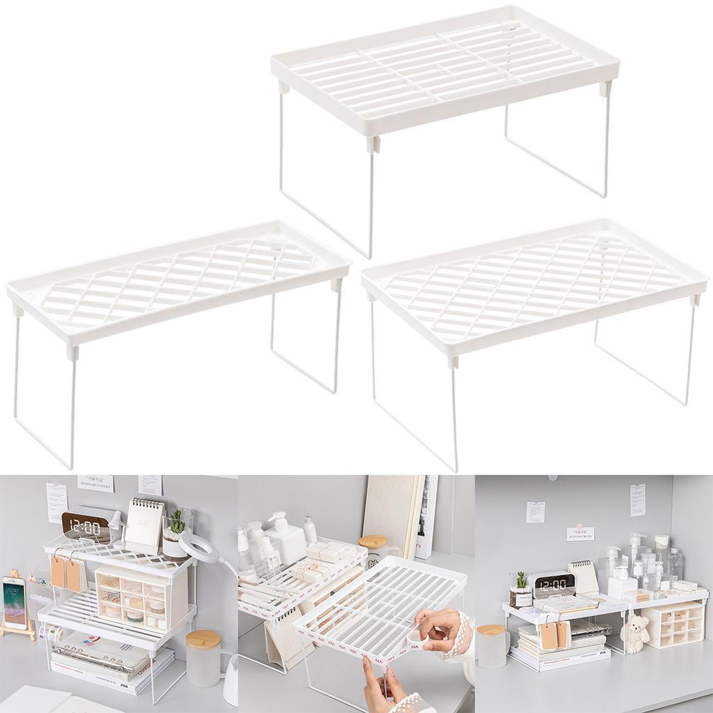 Bathroom Organizer Kitchen Utility Storage Rack Shelf Divider Makeup Home S