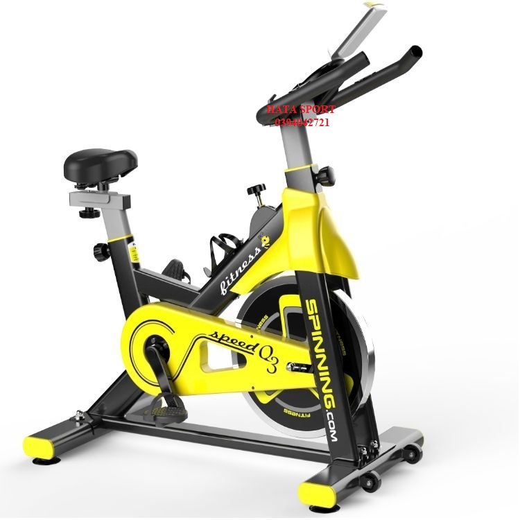 Xe đạp tập thể dục tập gym tại nhà HT3 Hata Sport chắc chắn chuyển động êm ái, chịu tải trọng lên đến 150kg