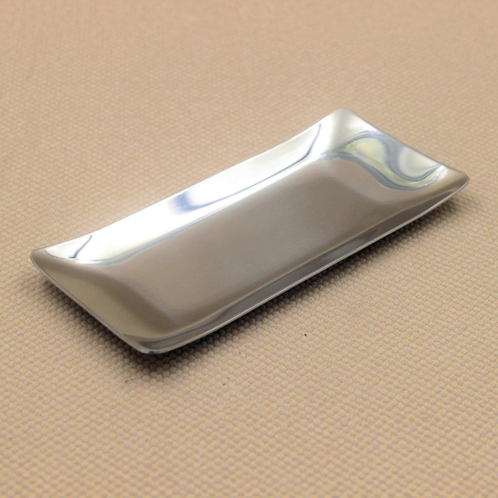 Stainless Steel Towel Dish Snack Nuts Fruit Tray Kitchen Table Tissue Holder