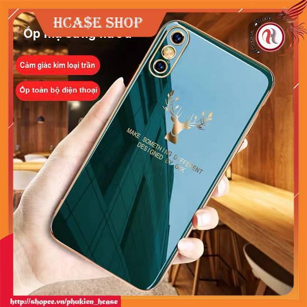 Ốp Dành Cho Iphone full case 6/6s/6-6s-plus/7/8/7plus/8plus/X/Xs/XSmax/11/11 Promax -viền MẠ VÀNG BẢO VỆ CAM