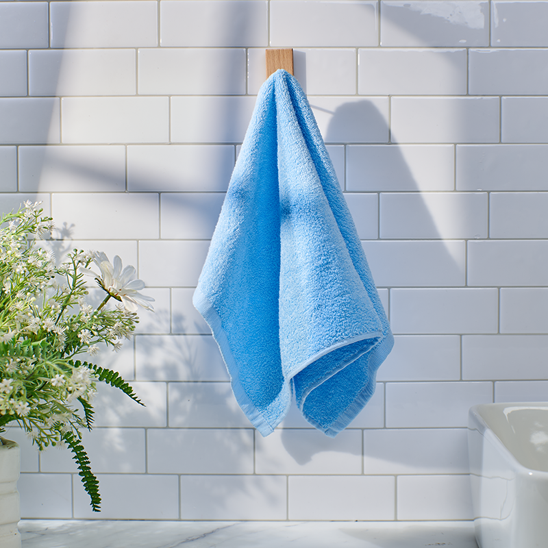 Bộ 3 khăn mặt, tắm, gội Damin Sunny - màu xanh