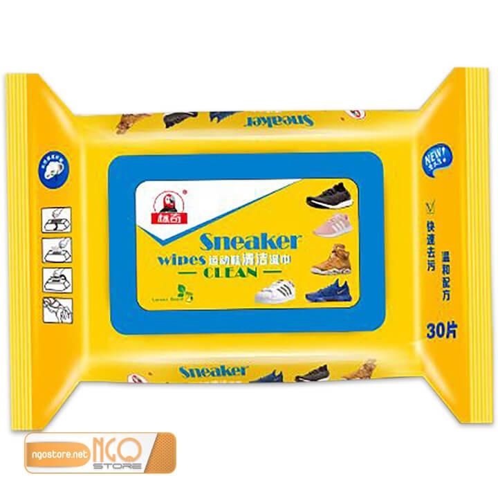 Túi 30 miếng khăn lau giày trắng diệt khuẩn, chống ố, tiện lợi mọi nơi (Sneaker Wipes)