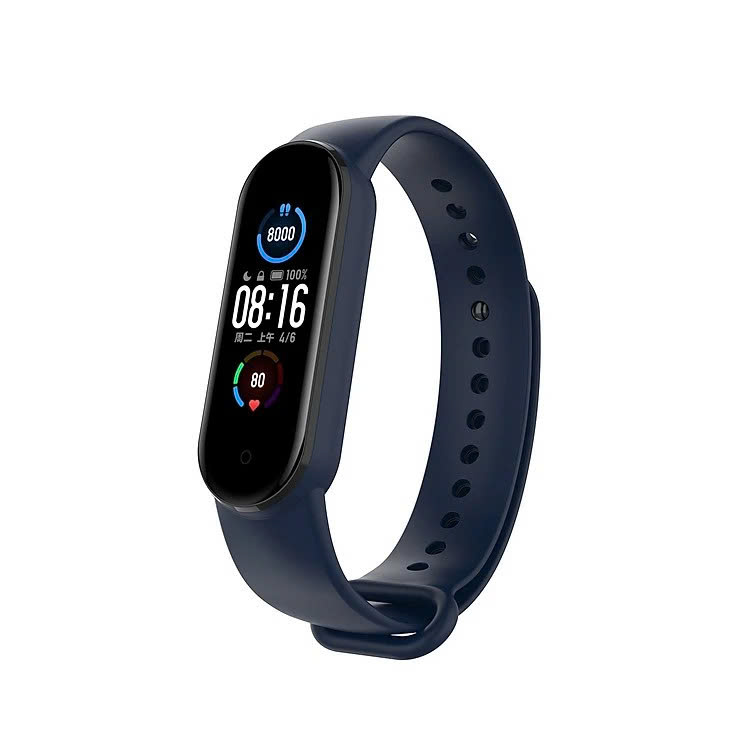 Dây Đeo Thay Thế Dành Cho Vòng Đeo Tay Thông Minh Xiaomi MiBand 7 Dẻo TPU MÀU ĐEN - Hàng chính hãng