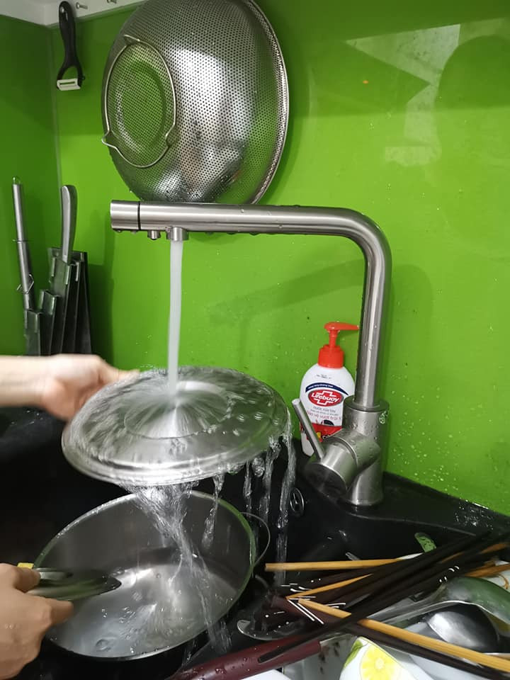 Vòi rửa chén 3 đường nước